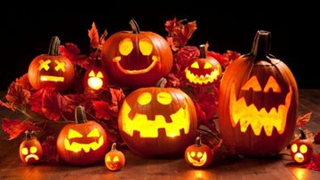Pumpkin carving fun for Halloween at Wigston care home